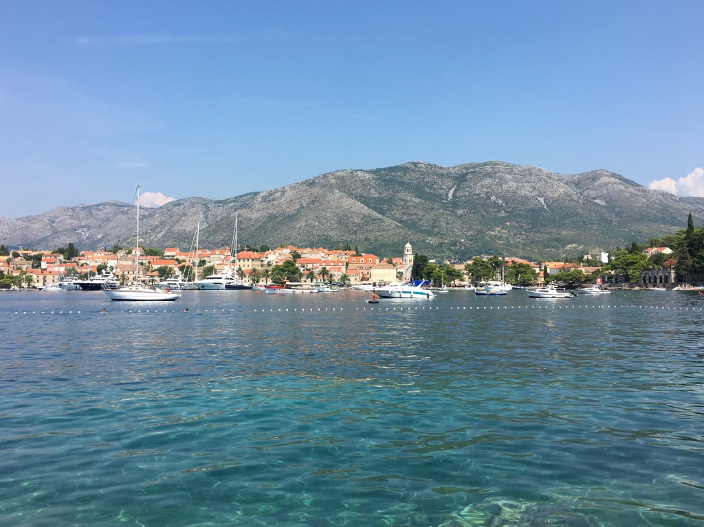 view on Croatian village