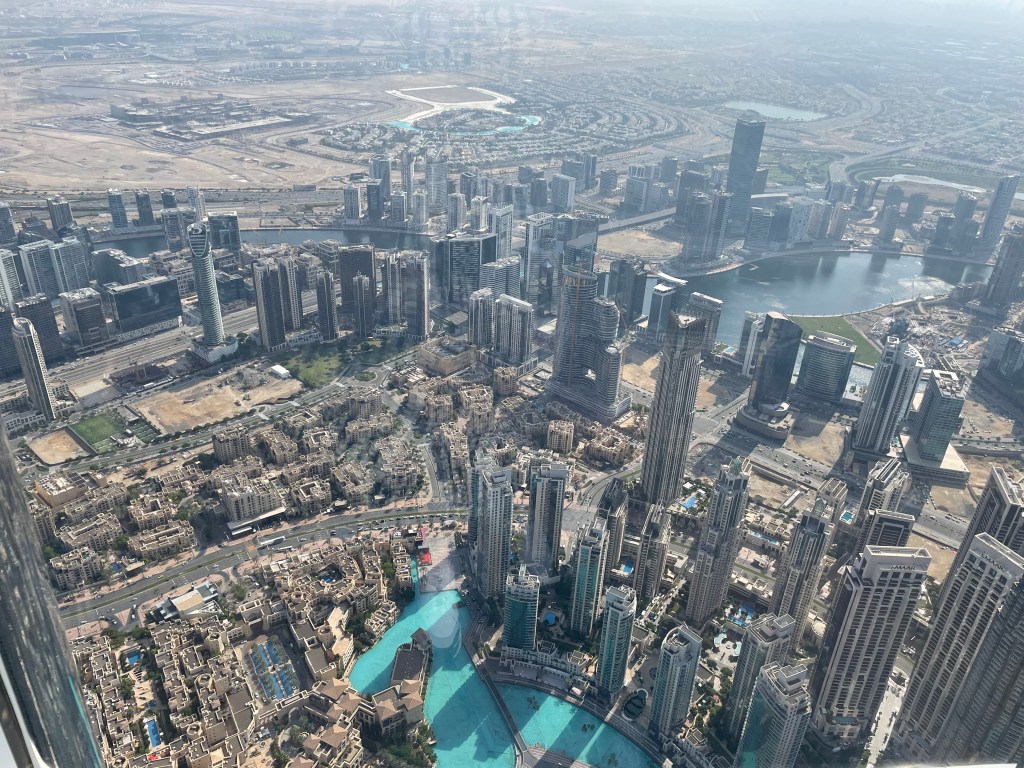 View from Burj Khalifa 147th floor