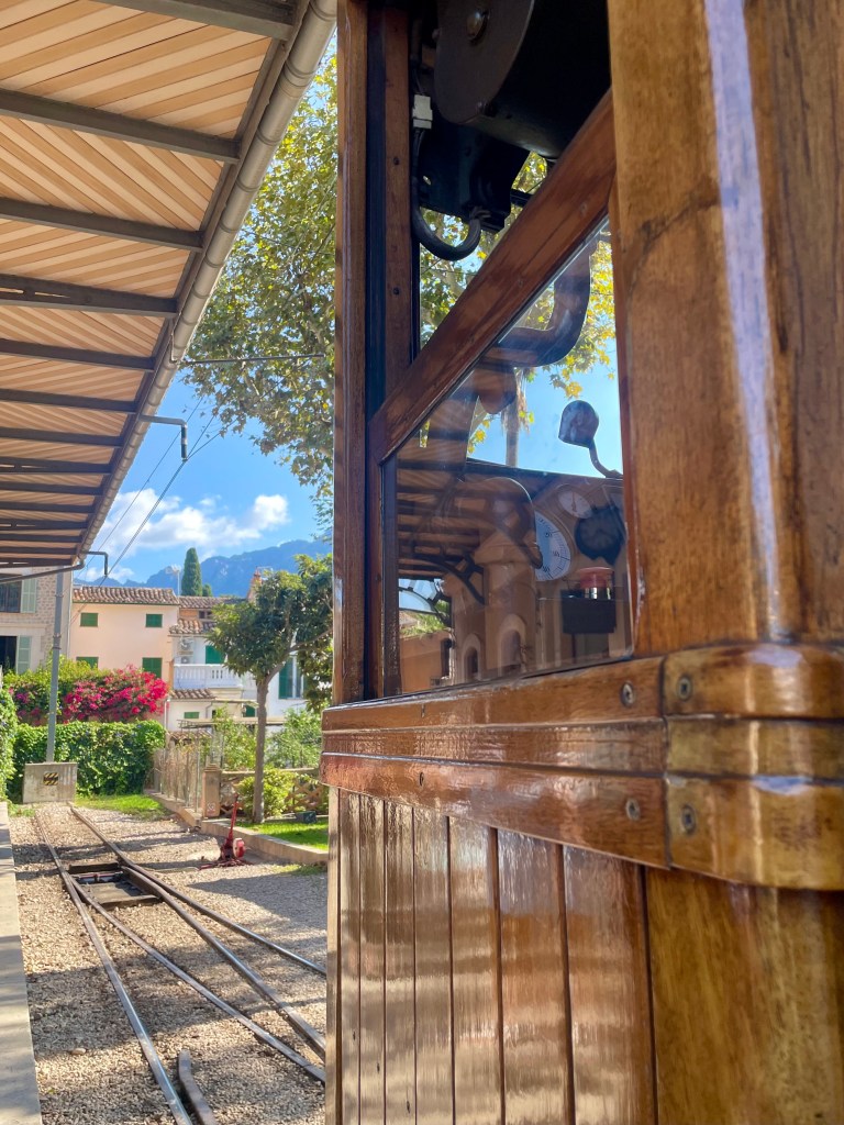 The tren de Soller at Soller station.