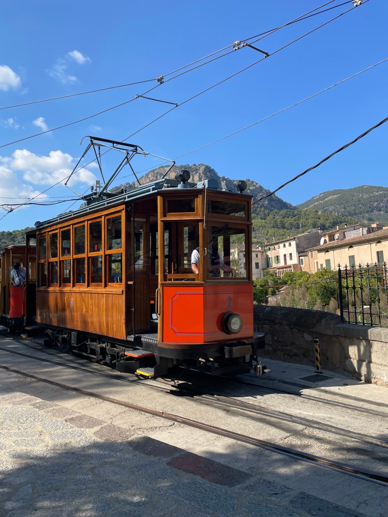 The tren de Soller at Soller station.